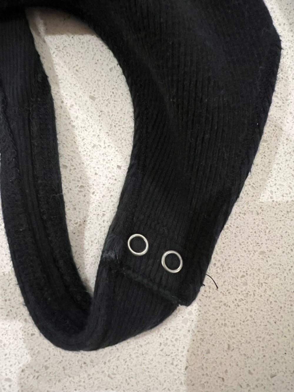 🧸2/$30🧸 Abercrombie & Fitch Ribbed High Neck Bodysuit — Black - Picture 5 of 7